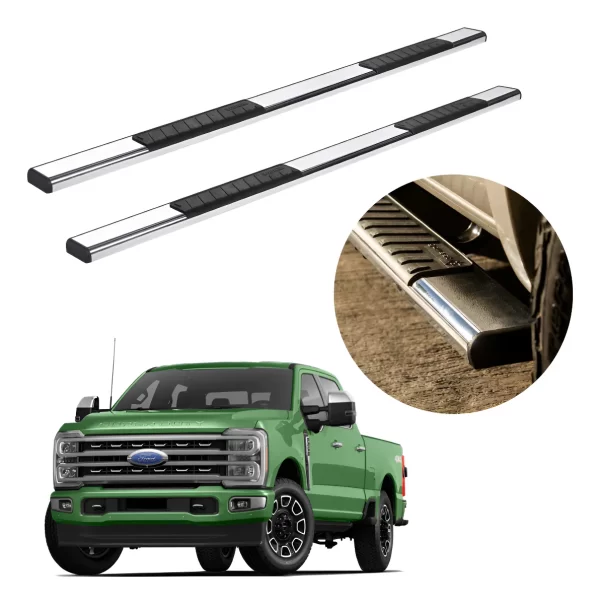 Estribos Serie 100 Cromados Para Ford Super Duty 2015 - 2024