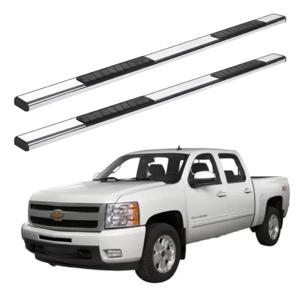 Estribos Serie 100 Silverado / Cheyenne 2007 - 2013 Cromo
