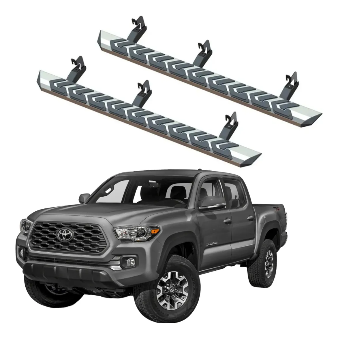 Estribos Serie 900 Cromados Para Toyota Tacoma 2005 - 2023 - Image 1