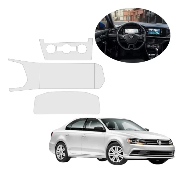 Protector Pantalla, Clúster, C. Radio Para Vw Jetta A7 2023