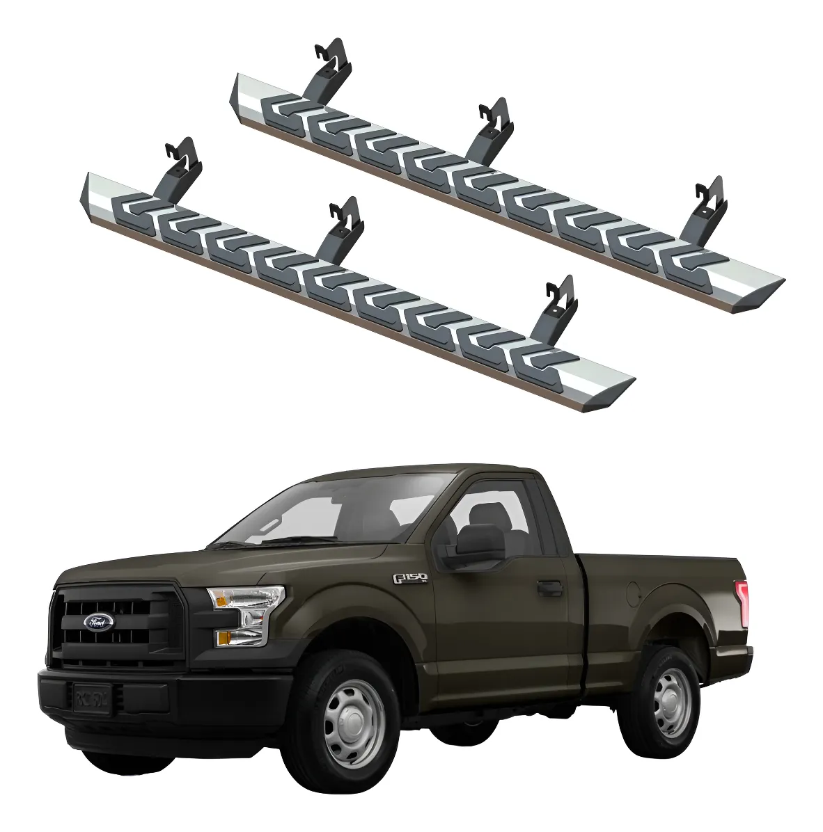 Estribos Serie 900 Ford F150 Lobo Cabina Y Media 2015 - 2022 - Image 1