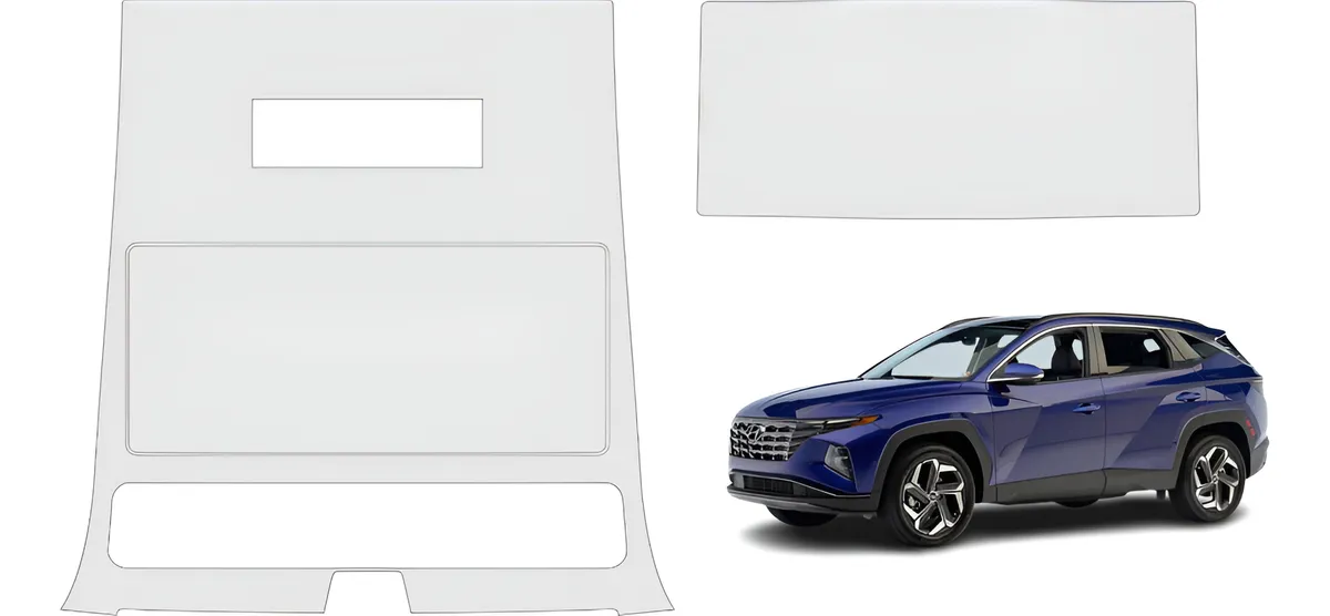 Protección Ppf Pantalla 11  Y Panel Central Tucson 2024 - Image 1