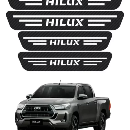 Protección De Estribos Fibra De Carbono  Para Hilux