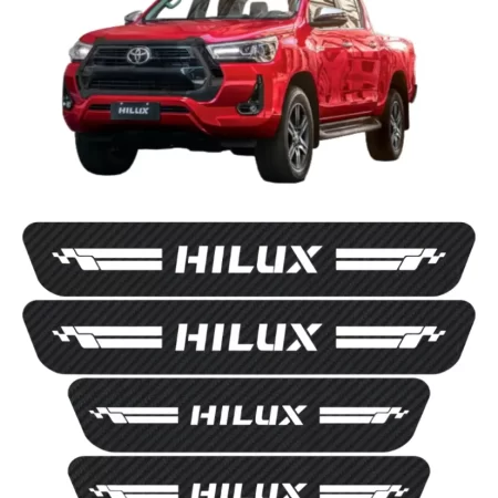 Protección De Estribos Fibra De Carbono  Para Hilux
