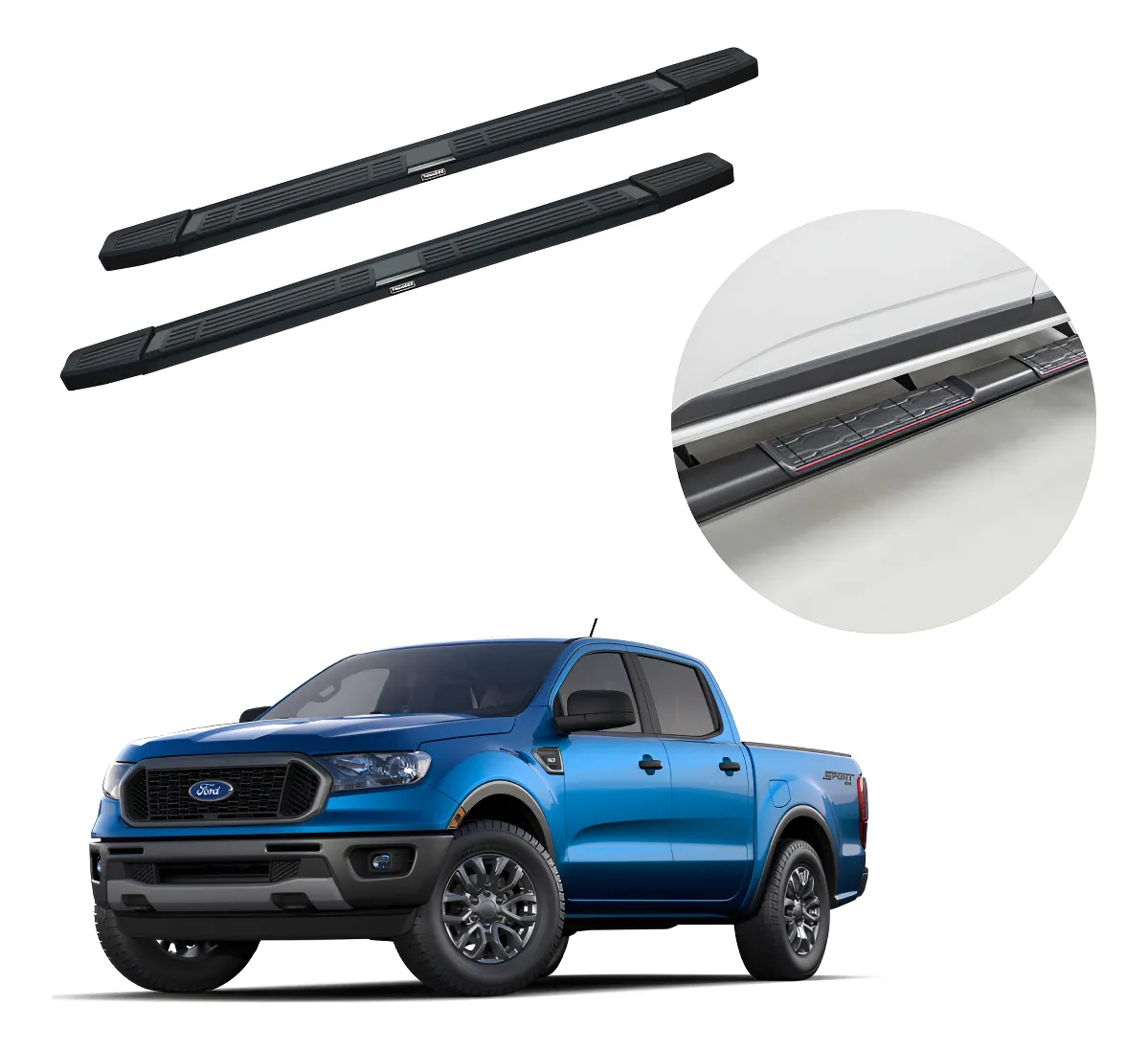 Estribos Mg Compatibles Con Ford Ranger 2013 - 2022 - Image 1