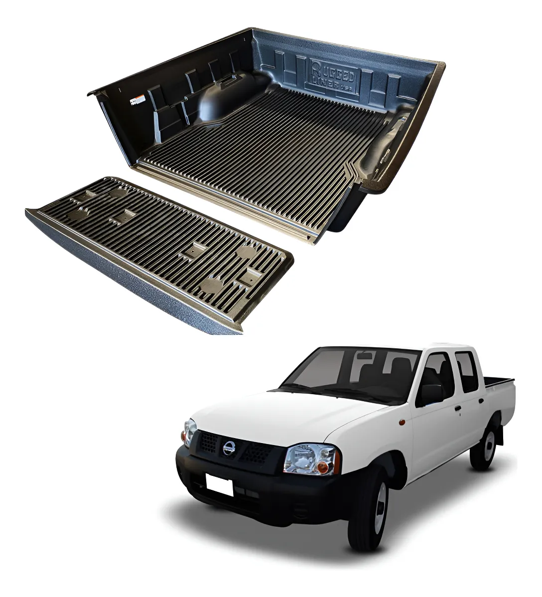Rugged Liner Para Nissan Front/no Pro 1999-2014 Doble Cabina - Image 1