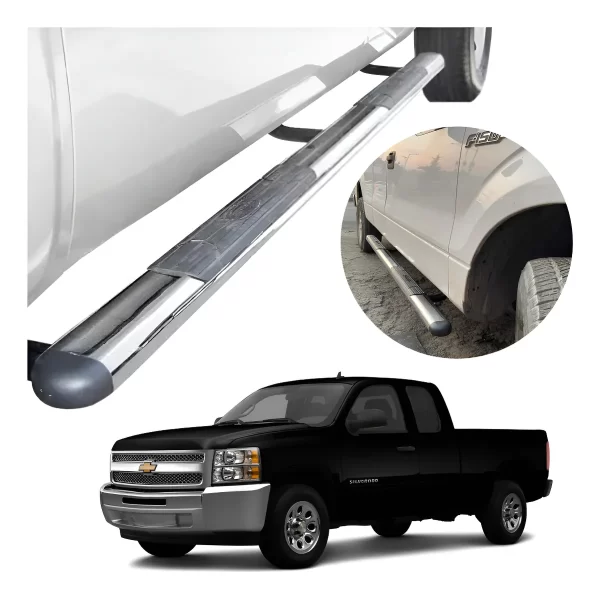 Estribos Gh Chevrolet Silverado Cabina Y Media 1999 Al 2013