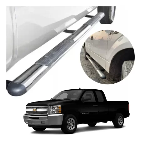 Estribos Gh Chevrolet Silverado Cabina Y Media 1999 Al 2013