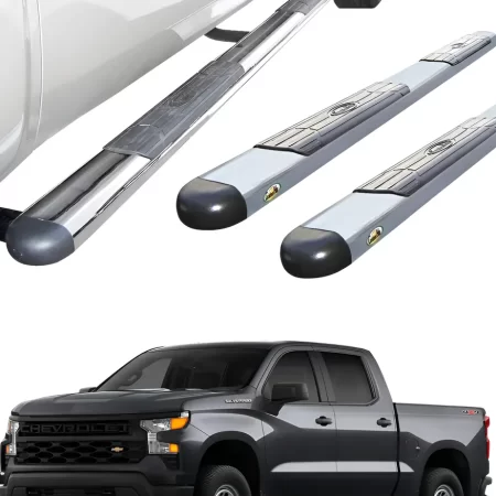 Estribos Gh Para Chevrolet Silverado Dob/ Cabina 2019 - 2025
