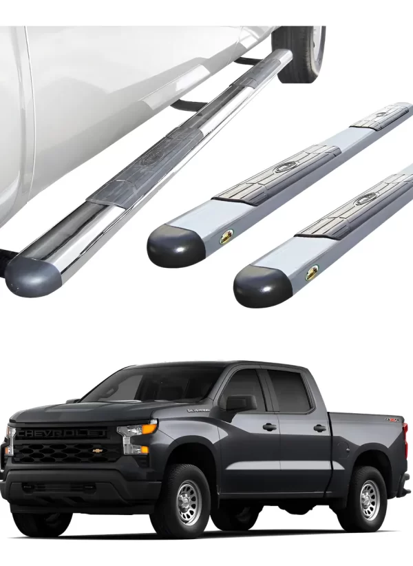 Estribos Gh Para Chevrolet Silverado Dob/ Cabina 2019 - 2025