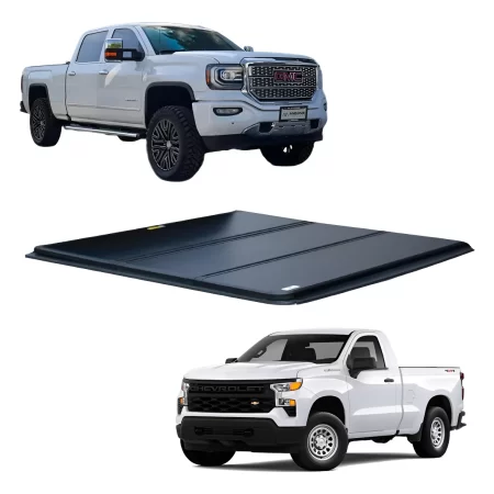 Tapa Cubre Batea Tri-fold Para Silverado,sierra 2009-2023 Dc