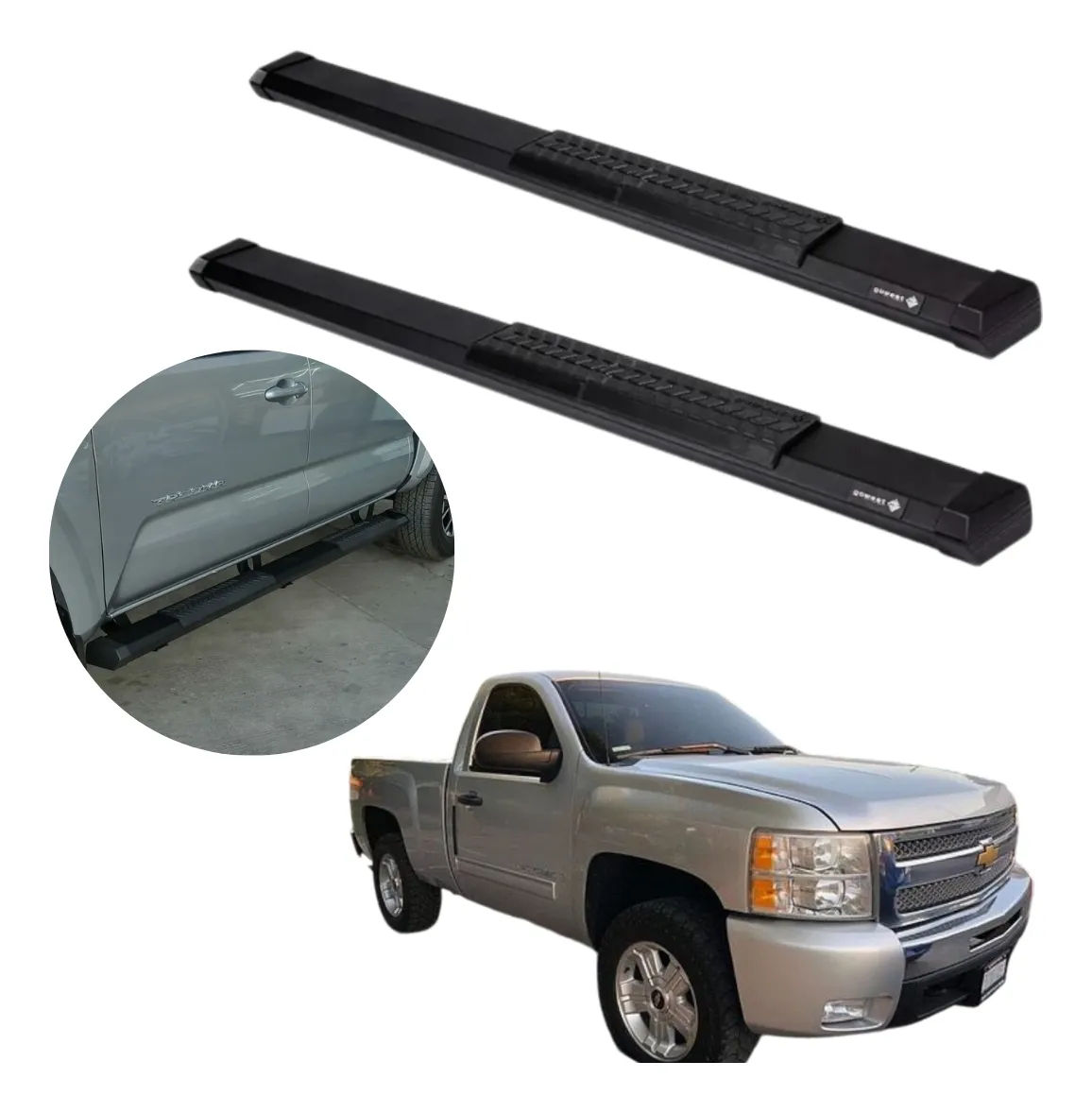 Estribos Serie 500 Para Cheyenne 2007 - 2013 Cabina Sencilla - Image 1