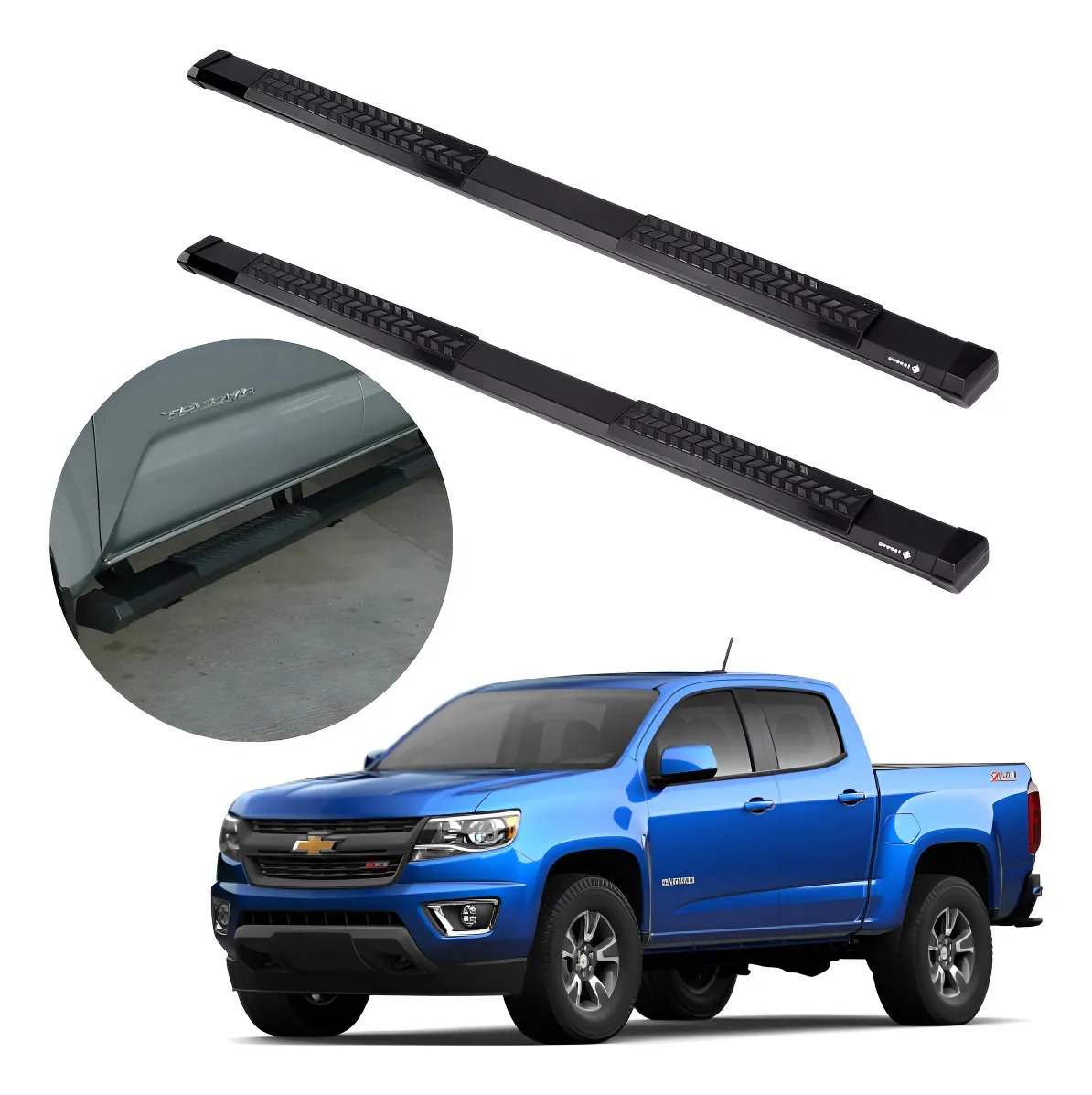 Estribos Serie 500 Chevrolet Colorado 2013 - 2021 Dob Cabina - Image 1