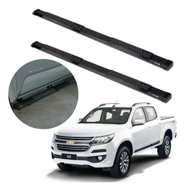 Estribos Serie 500 Chevrolet S10 2016 - 2022 Doble Cabina