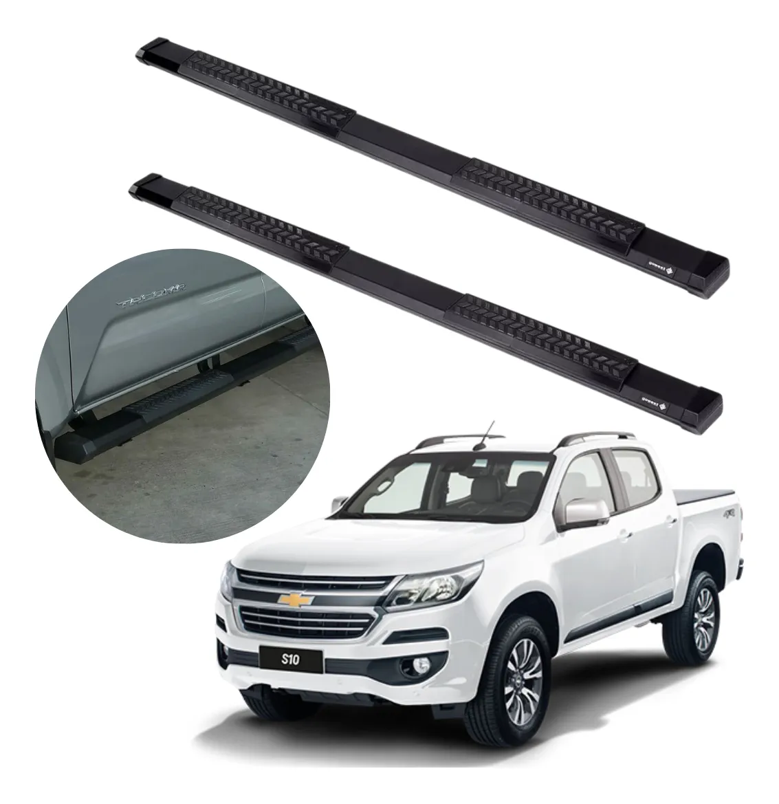 Estribos Serie 500 Chevrolet S10 2016 - 2022 Doble Cabina - Image 1