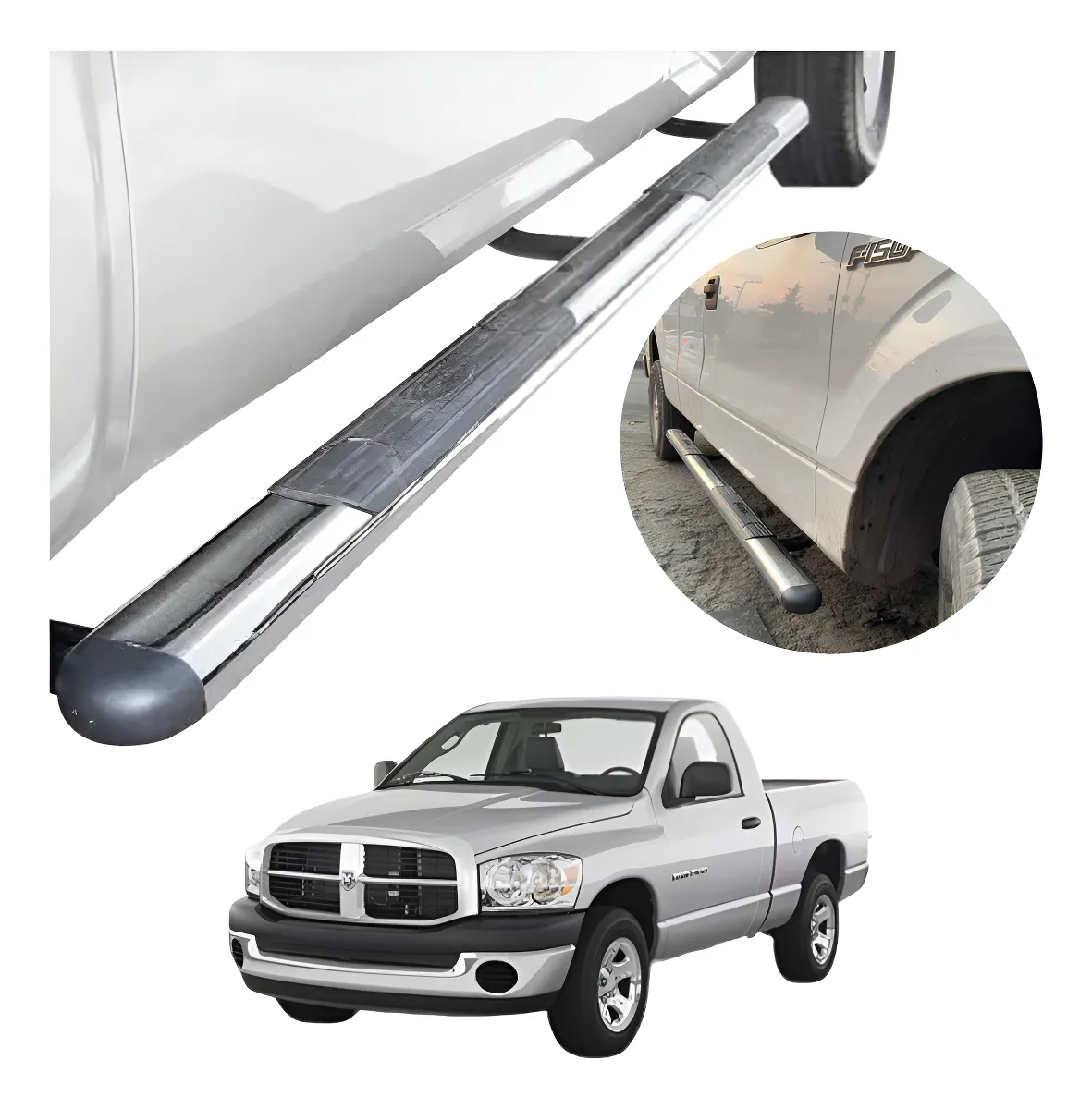 Estribos Gh Dodge Ram 2500 Cabina Corta 2002 Al 2008 - Image 1