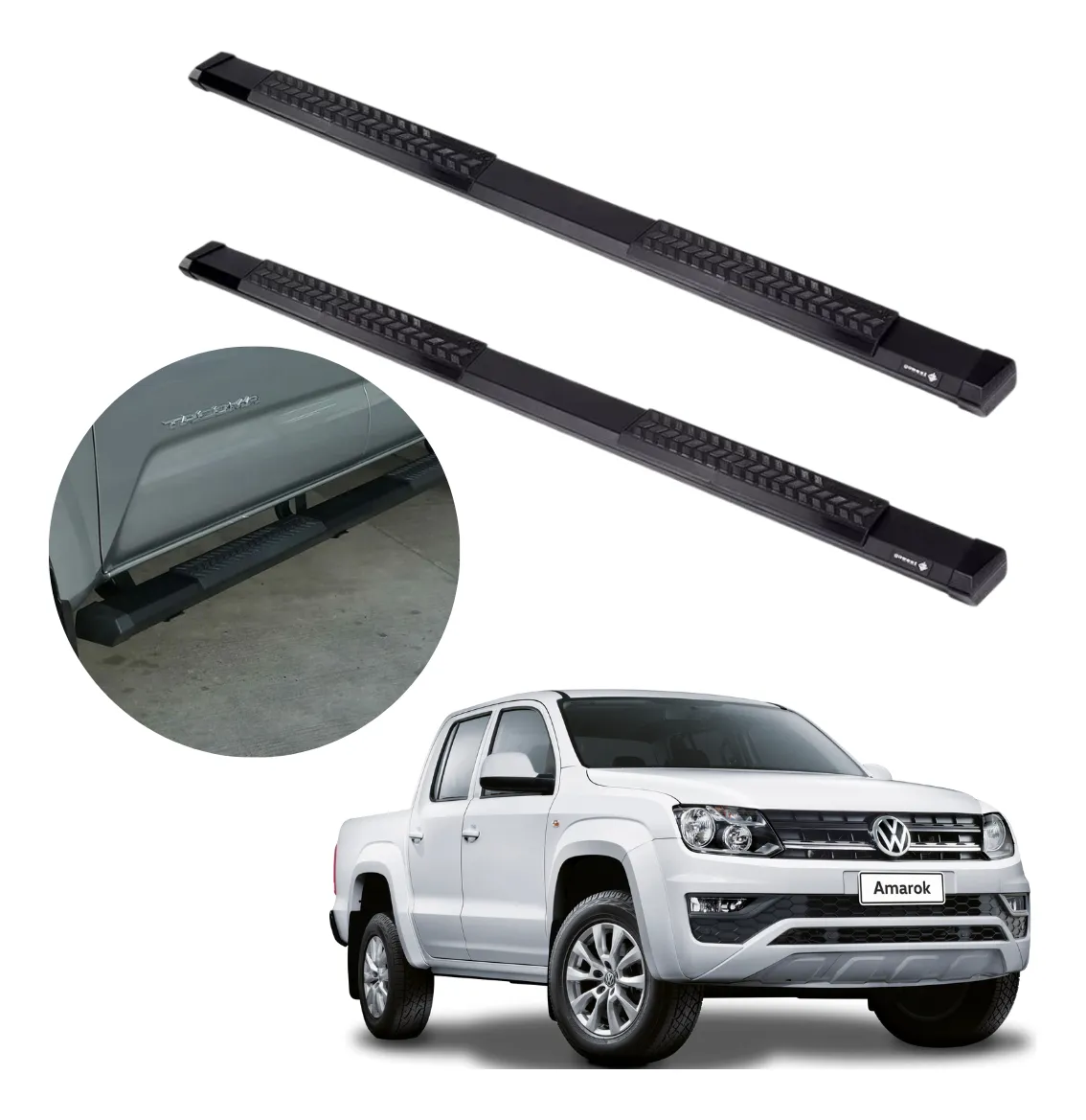 Estribos Serie 500 Para Volkswagen Amarok 2010 - 2024 - Image 1