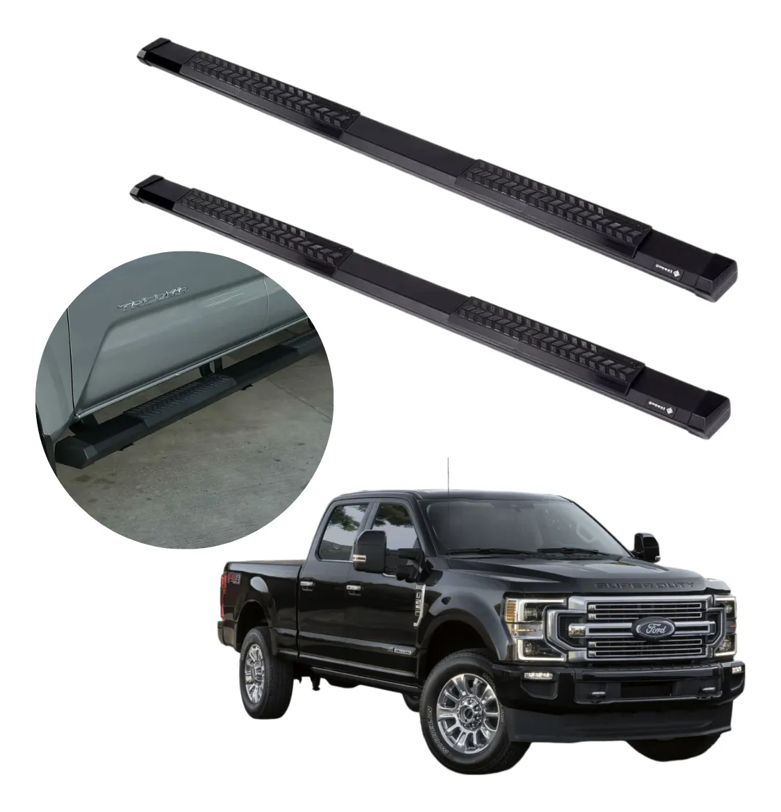 Estribos Serie 500 Para Super Duty Doble Cabina 2015 - 2022 - Image 1