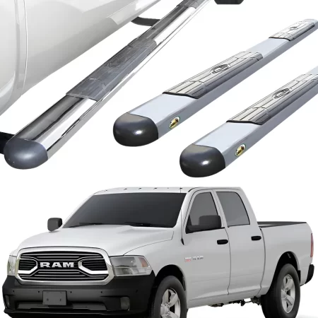 Estribos Gh Cromados P/ Dodge Ram Doble Cabina 2009 - 2023