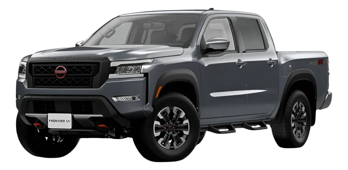 Letras Negro Mate Tapa Batea/parrilla Frontier V6 2022-2024 - Image 1