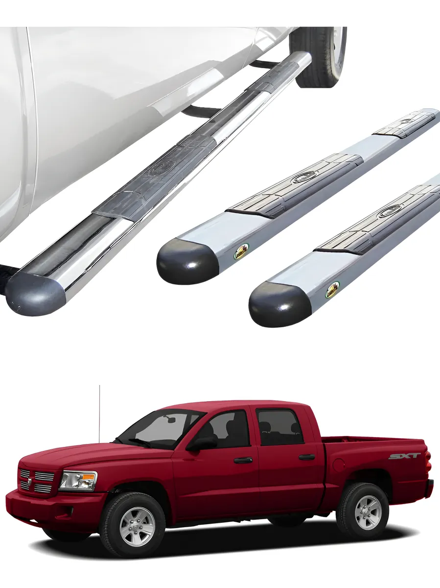 Estribos Gh Cromados Para Dodge Dakota 2005 - 2015 - Image 1