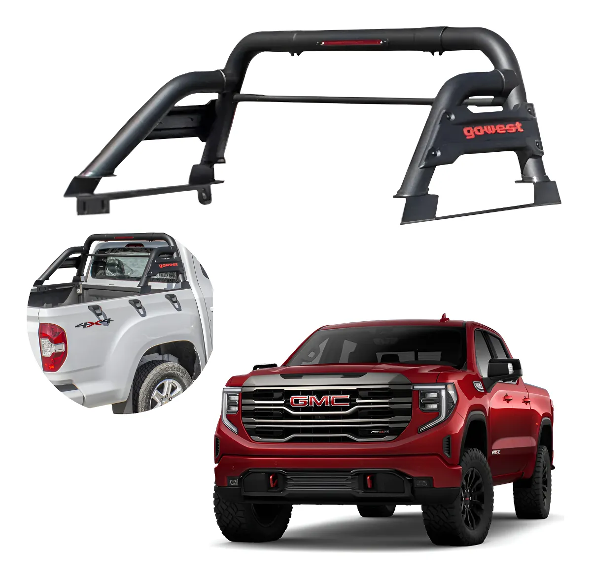 Roll Bar Trail Compatible Con Gmc Sierra 2007 - 2023 - Image 1