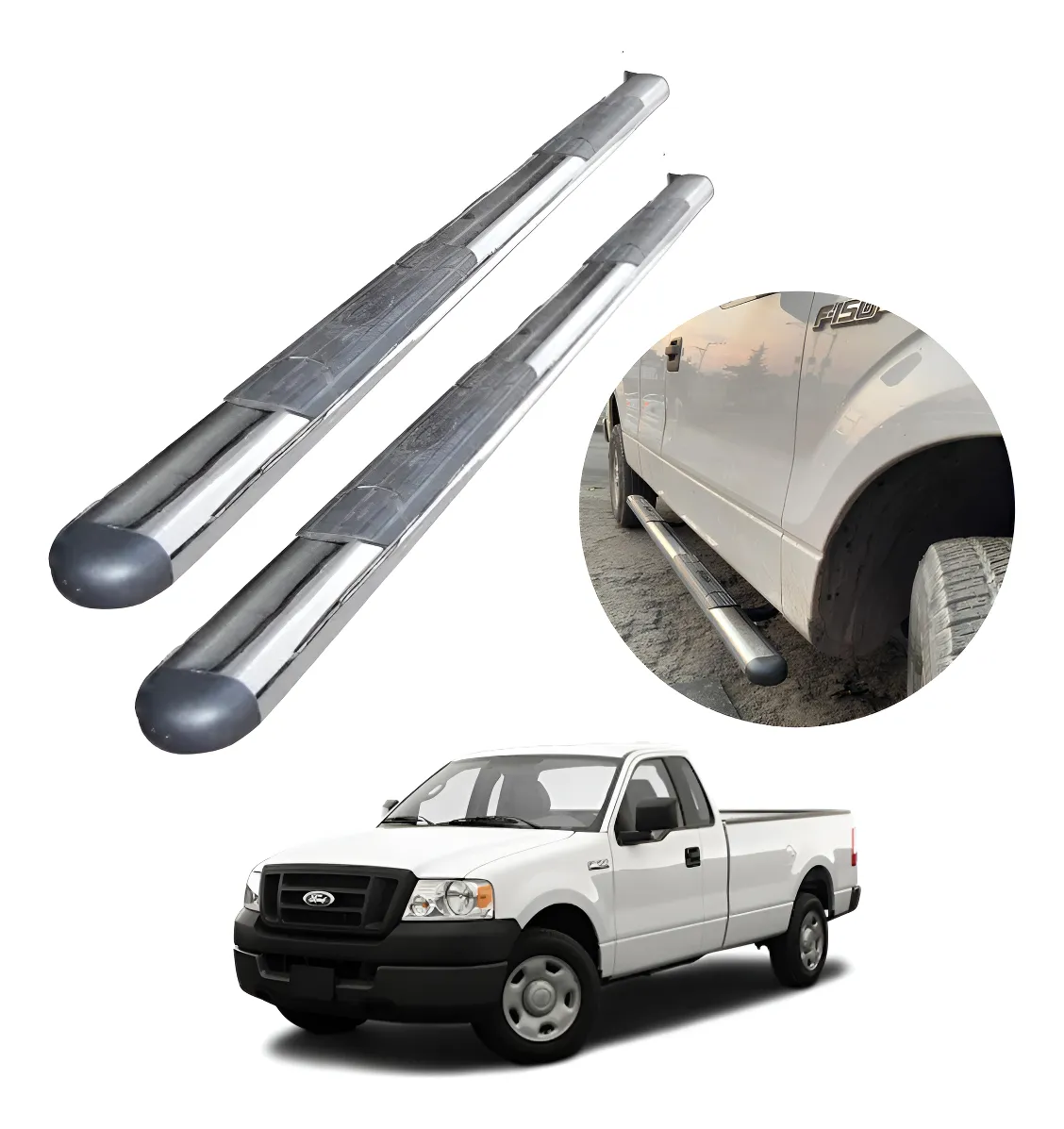 Estribos Gh Para Ford F-150 Cabina Sencilla 1999 - 2009 - Image 1