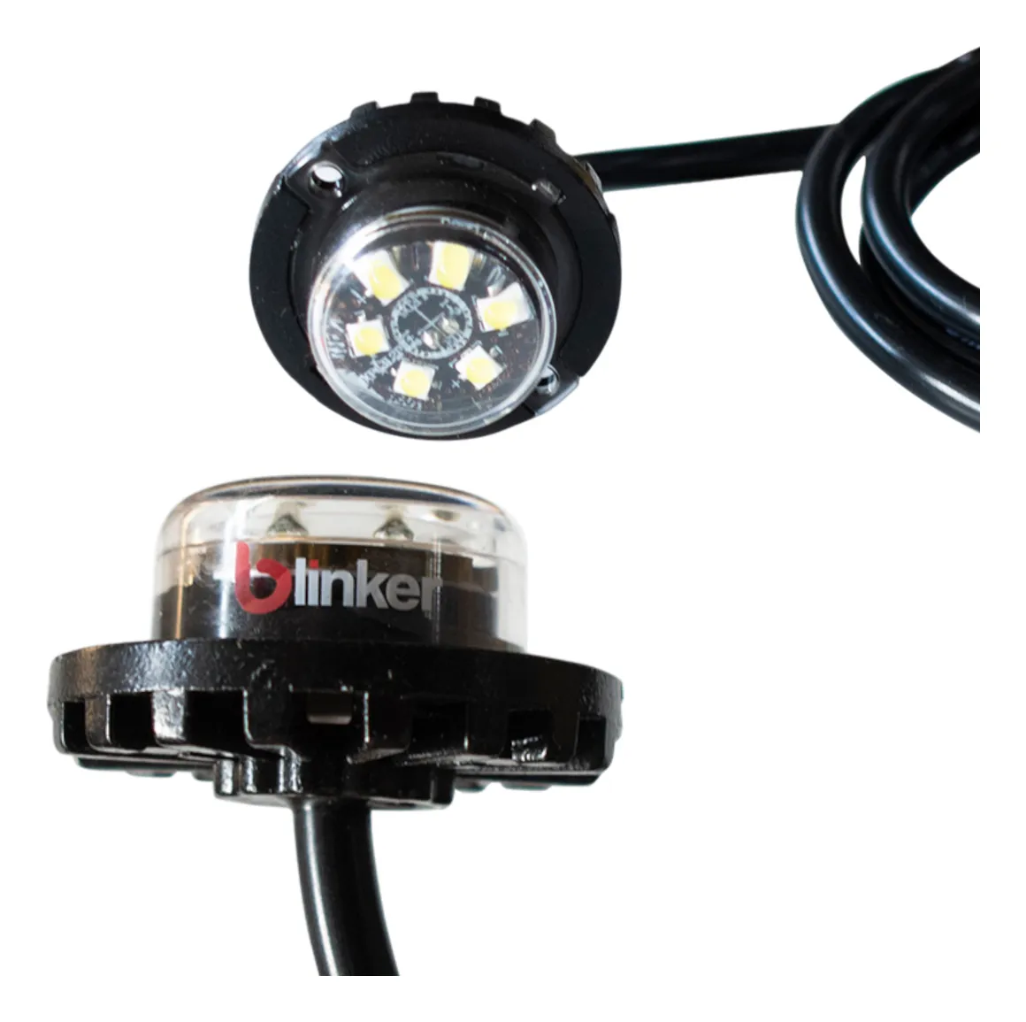 Una Pieza De Estrobo Led Q3 6 Leds Blancos Blinker - Image 1