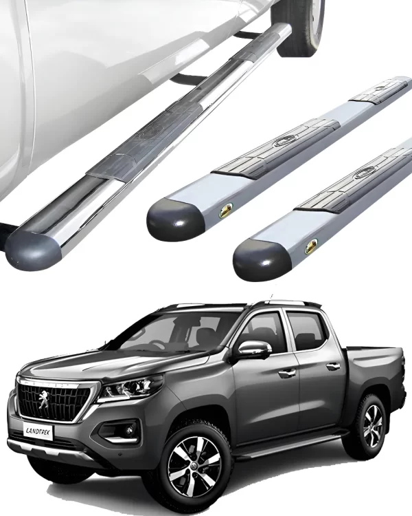 Estribos Gh Cromados Para Peugeot Landtrek 2021 - 2024