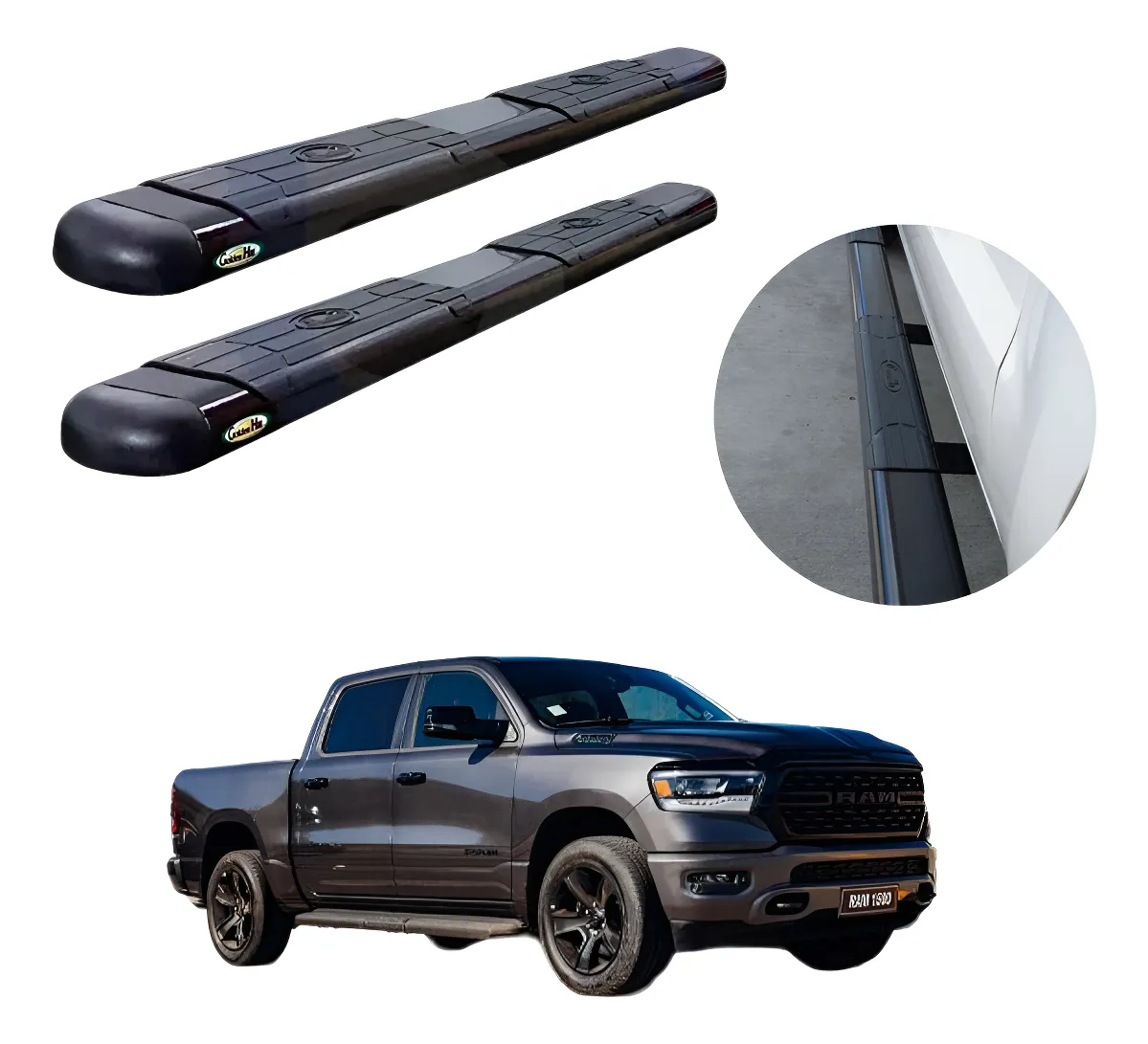 Estribos Gh Para Dodge Ram Cabina Y Media 2009 - 2018 - Image 1