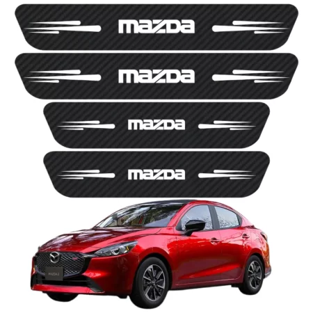 Sticker Protección De Estribos Puertas Mazda Diseño 2
