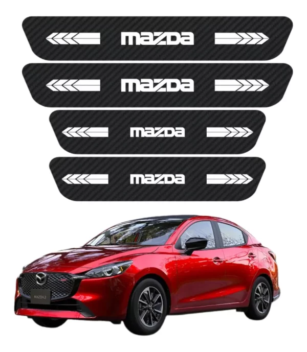 Sticker Protección De Estribos Puertas Mazda Diseño 1