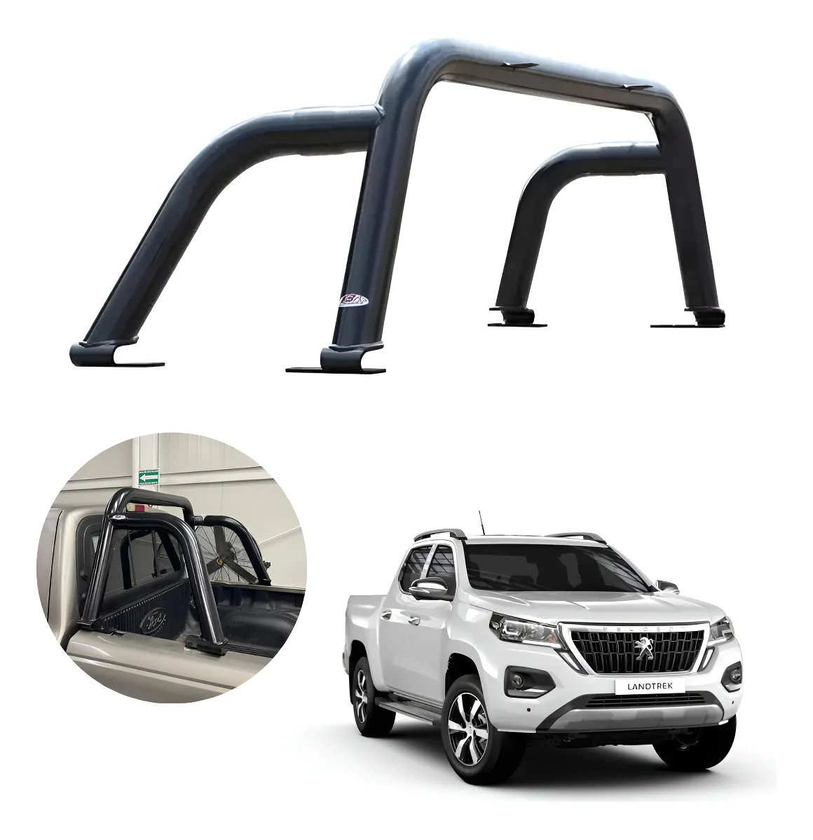Roll Bar Sport Compatible Con Peugeot Landtrek 2021 - 2022 - Image 1