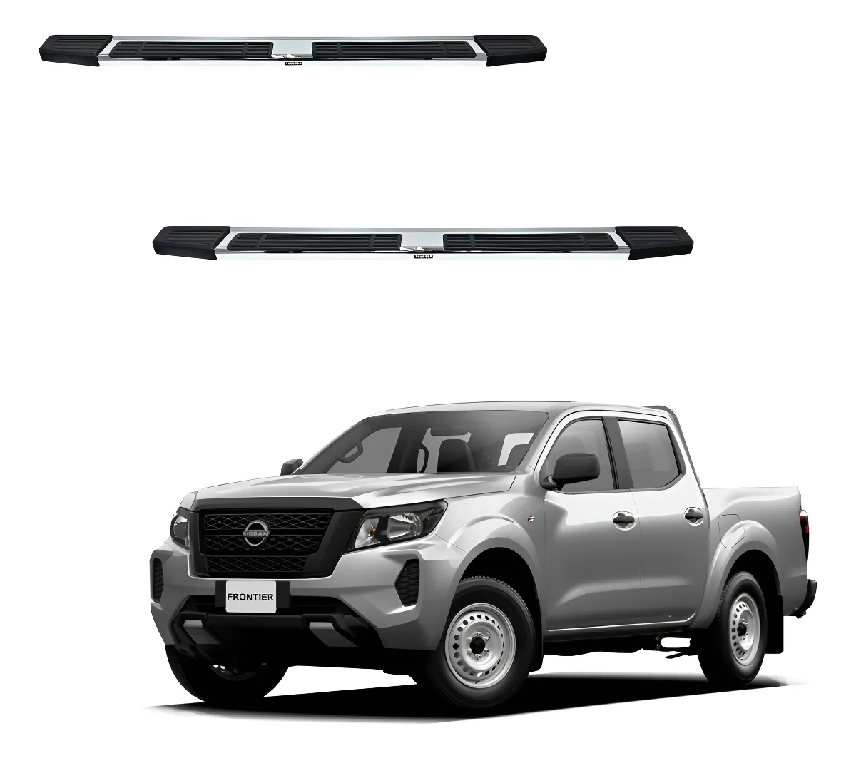 Estribos Mg Para Nissan Np300 Frontier Dobl Cab 2016 - 2023 - Image 1