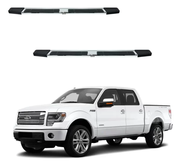 Estribos Mg Para Ford F150 Lobo Doble Cabina 2004 - 2014