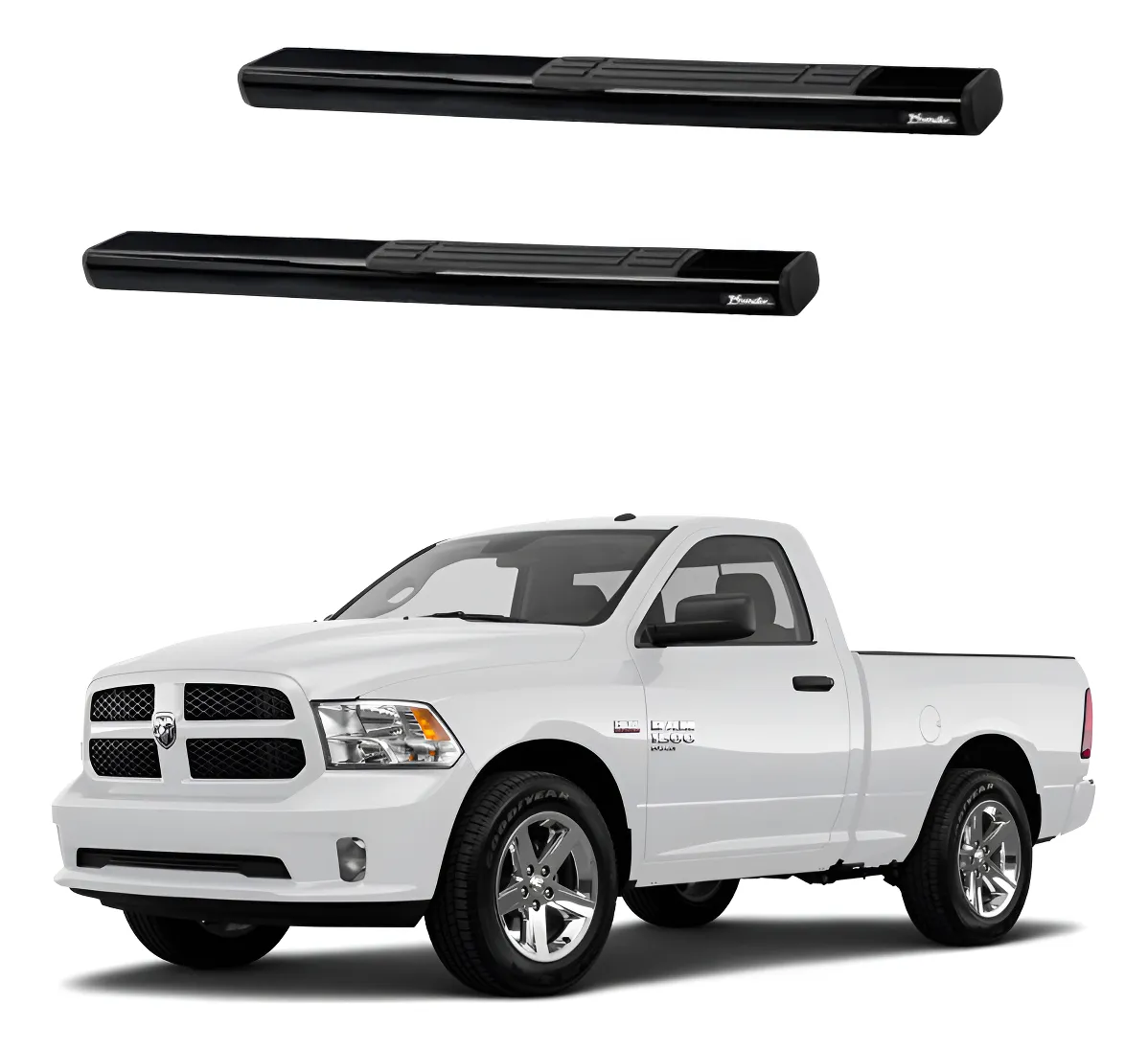Estribos Recto Para Dodge Ram 1500/2500 2009 - 2022 - Image 1