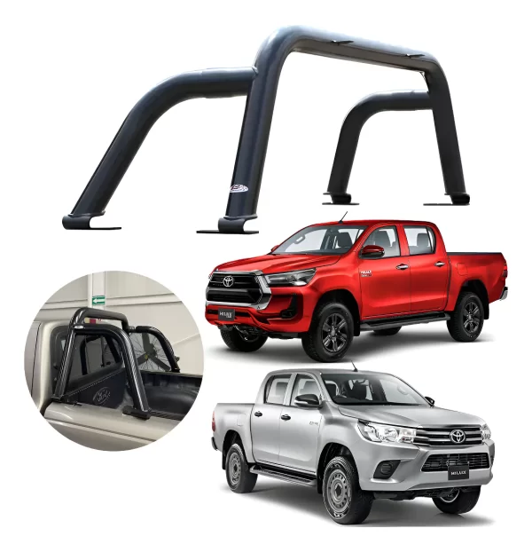 Roll Bar Sport Para Toyota Hilux 2016 - 2024 Doble Cabina