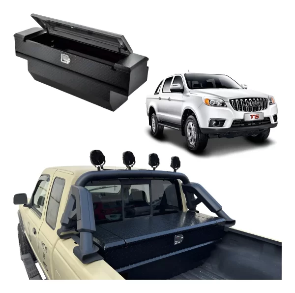 Caja De Herramientas Compatible Jac Frison T6 Con Roll Bar
