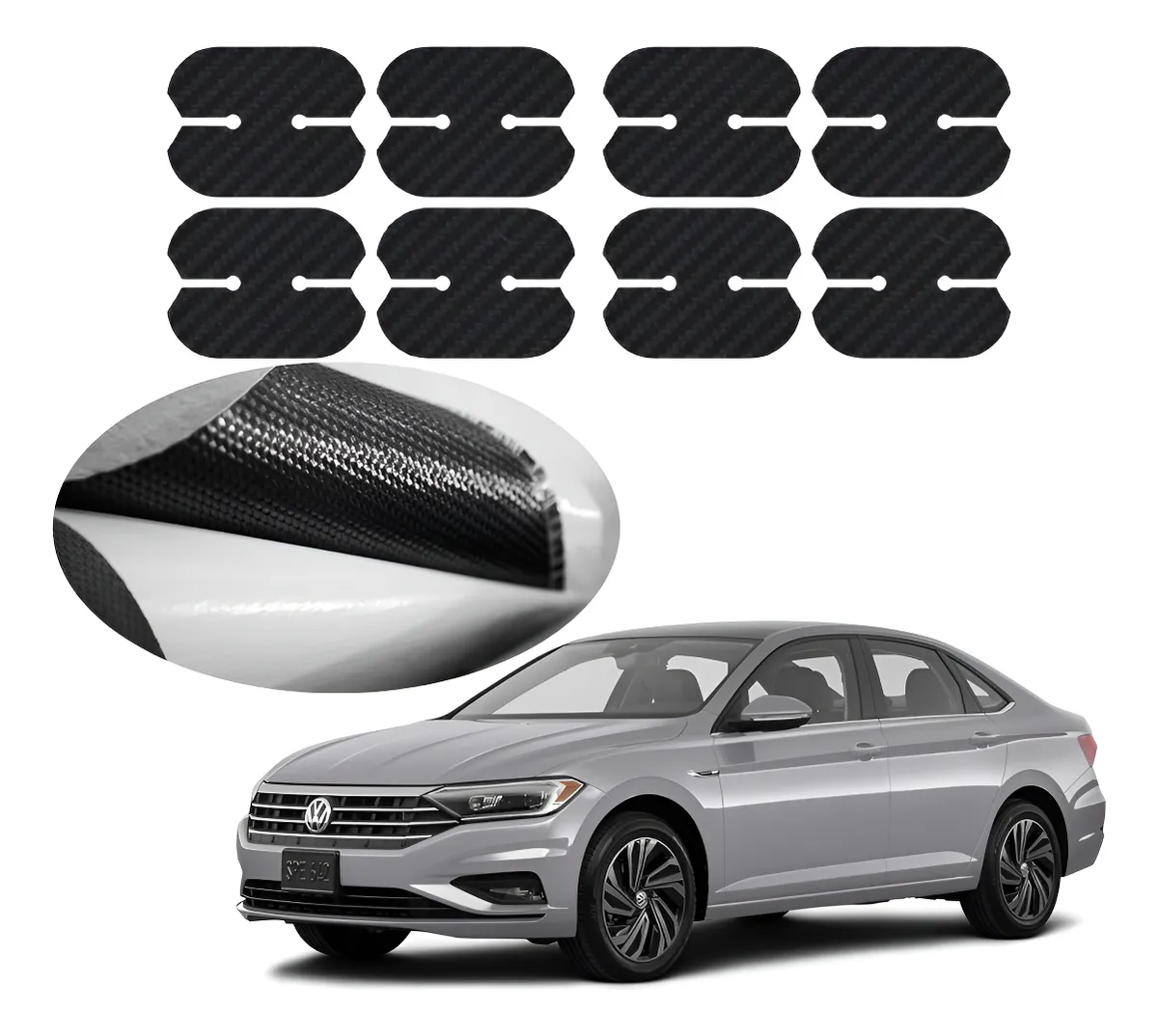 Protección Fibra De Carbono 2 Juegos De Concha Maniguetas - Image 1