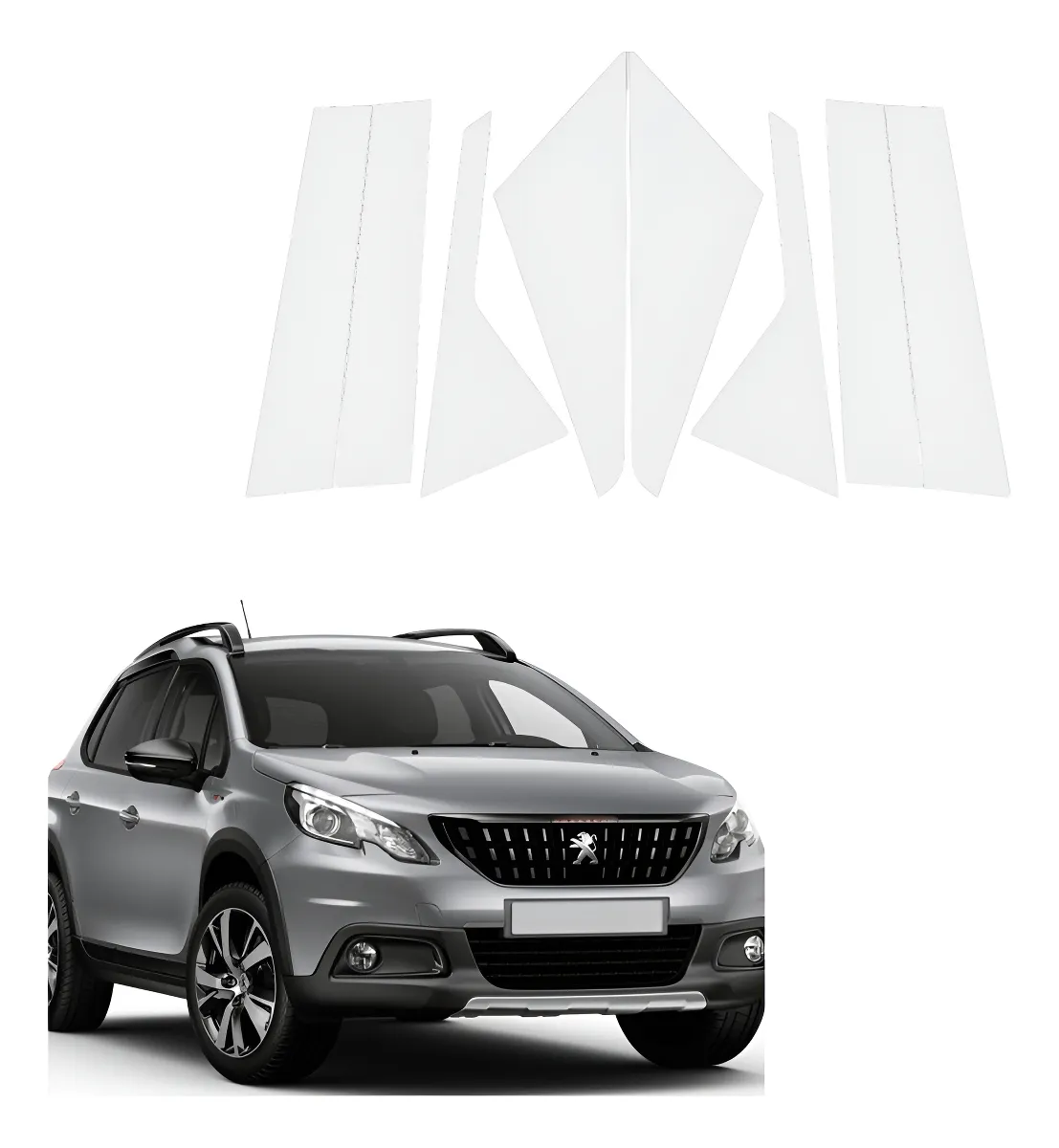 Protecciòn Ppf Postes Exteriores Peugeot 2008 2024 - Image 1