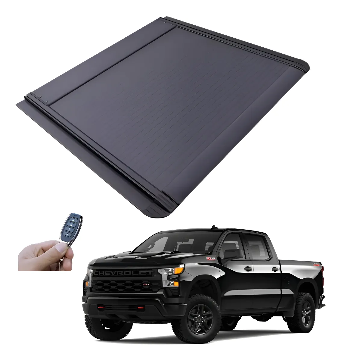 Tapa Cubre Batea Electrica Chev Silverado 2019-2025 Doble Ca - Image 1