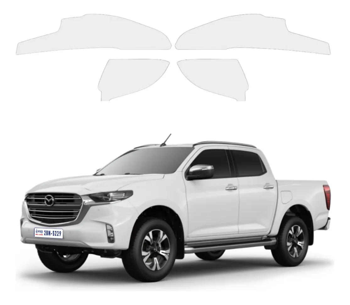 Protecciòn Ppf Conchas De Espejos Y Faros Mazda Bt-50 2025 - Image 1