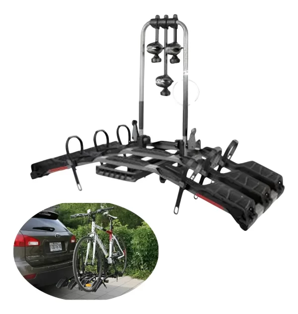Portabicicletas De Tiron Para 3 Bicicletas Carga 60 Kg
