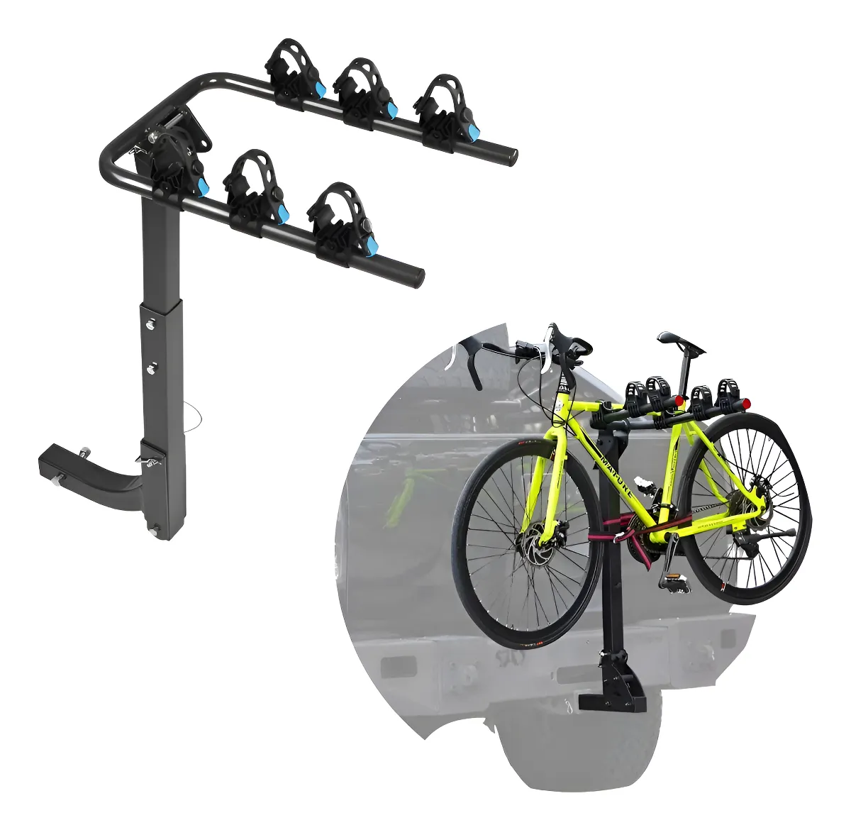 Portabicicletas De Tiron Para 3 Bicicletas Carga De 45 Kg - Image 1