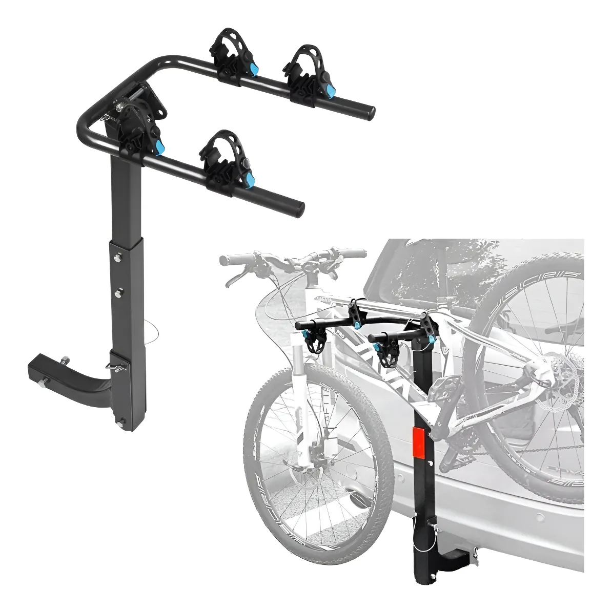 Portabicicletas De Tiron Para 2 Bicicletas Carga De 30 Kg - Image 1