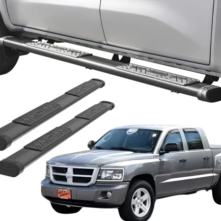Estribos Bronx Negros Para Dodge Dakota 2005 - 2015 Dob Cab