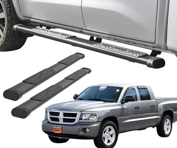 Estribos Bronx Negros Para Dodge Dakota 2005 - 2015 Dob Cab