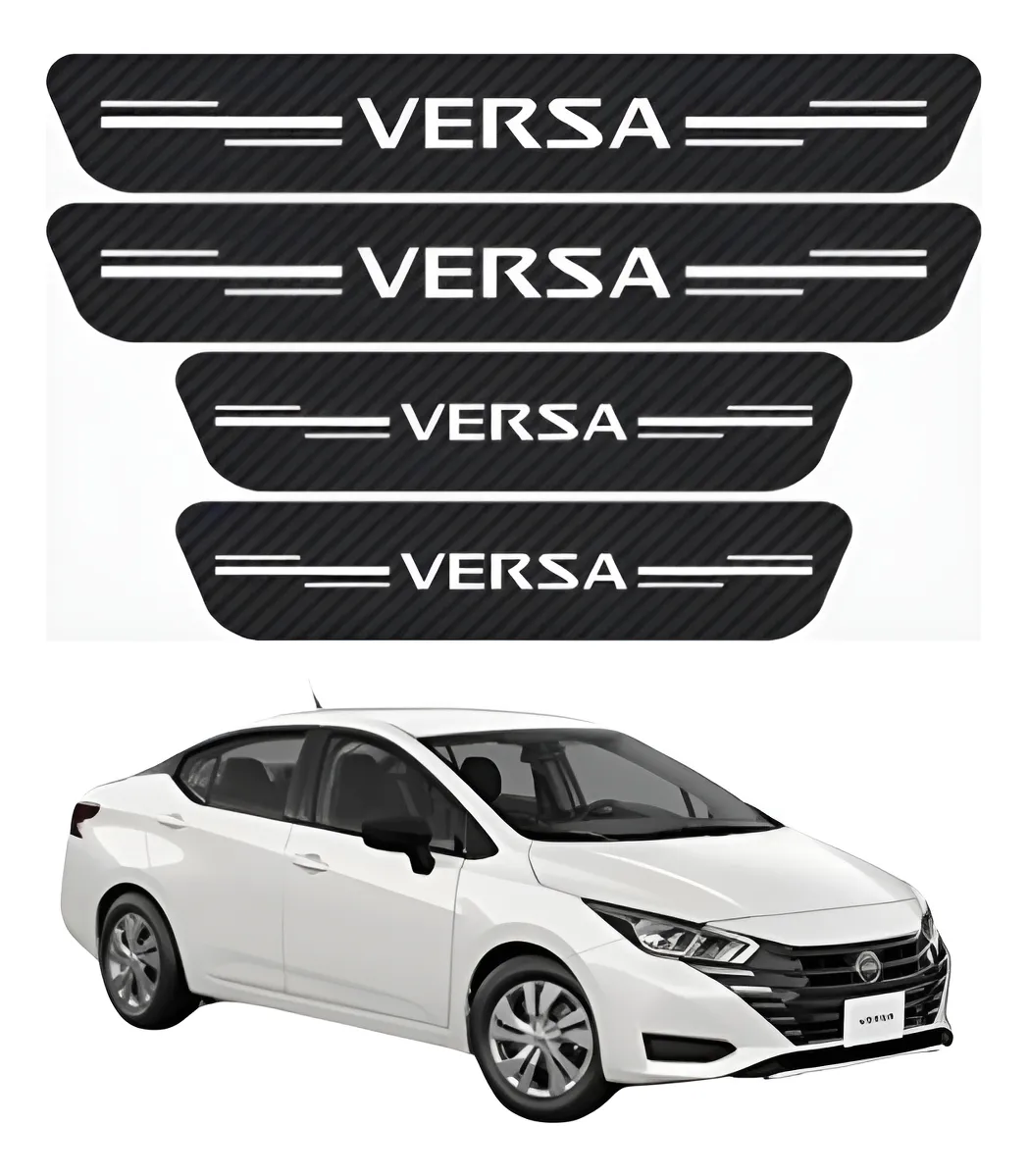 Protección De Estribos 4 Puertas Para Nissan Versa - Image 1