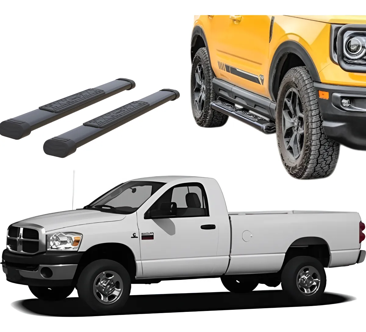 Estribos Bronx Ram 2500 Diesel 2006 - 2008 Cabina Sencilla - Image 1