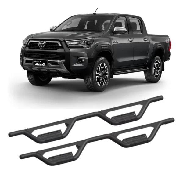 Estribos Doble Escalon Toyota Hilux Revo/rocco 2015-2024 D C